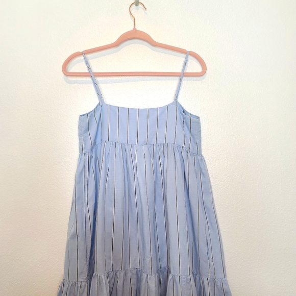 Frame Gemma Asymmetrical Dress In Ciel Multi Size Small - Picture 11 of 13